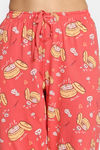 Rosaline Bon Appetit Knit Cotton Sleep Pyajama - Deep Sea Coral — thumbnail 6